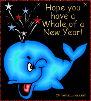 Another newyear image: (NewYearWhale) for MySpace from ChromaLuna
