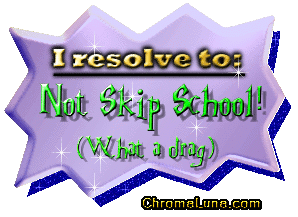 Another newyear image: (SkipSchool) for MySpace from ChromaLuna