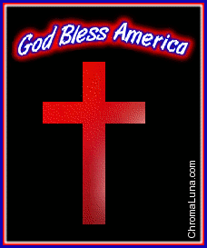 Another patriotic image: (god_bless_america_cross) for MySpace from ChromaLuna