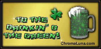 Another stpatrick image: (GreenBeer) for MySpace from ChromaLuna