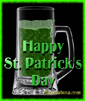 Happy Saint Patrick's Day - Animated Green Beer