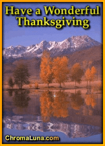 Another thanksgiving image: (THanksgivingReflection) for MySpace from ChromaLuna