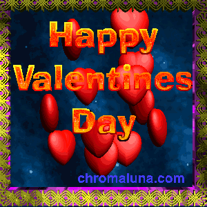 Another valentines image: (Happy-Valentines-Hearts) for MySpace from ChromaLuna
