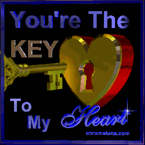 MySpace Valentines Day Comment - Animated Key to my Heart