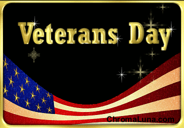 Facebook, MySpace Veteran's Day Comments - Animated Flag