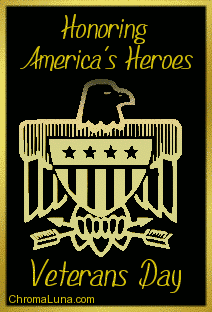 Another veteransday image: (gold_eagle_veterans_day) for MySpace from ChromaLuna