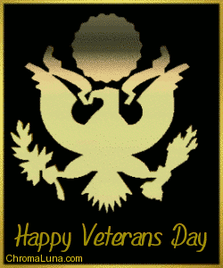 Another veteransday image: (veterans_day_gold_eagle) for MySpace from ChromaLuna