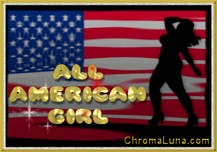 Another patriotic image: (All_Amercian_Woman) for MySpace from ChromaLuna
