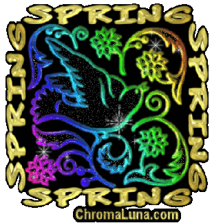 MySpace Happy Spring Comment - Stylized Plants