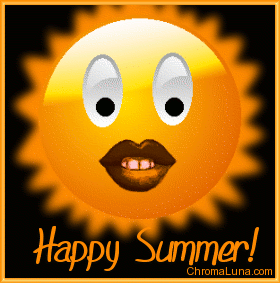 MySpace Happy Summer Comment - Sun Smiley Face