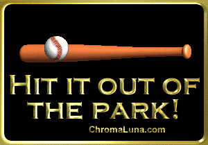 Another baseball image: (HitOutOfPark) for MySpace from ChromaLuna