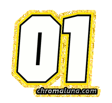 Another NASCAR_Numbers image: (NASCAR_01_Glitter) for MySpace from ChromaLuna