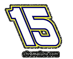 Another NASCAR_Numbers image: (NASCAR_15_Glitter) for MySpace from ChromaLuna