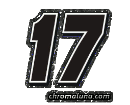 Another NASCAR_Numbers image: (NASCAR_17-1_Glitter) for MySpace from ChromaLuna