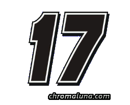 Another NASCAR_Numbers image: (NASCAR_17-1_Large) for MySpace from ChromaLuna