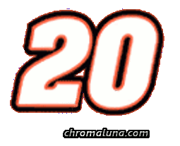 Another NASCAR_Numbers image: (NASCAR_20_Large) for MySpace from ChromaLuna