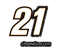 Another NASCAR_Numbers image: (NASCAR_21_Glitter) for MySpace from ChromaLuna