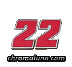 Another NASCAR_Numbers image: (NASCAR_22_Small) for MySpace from ChromaLuna