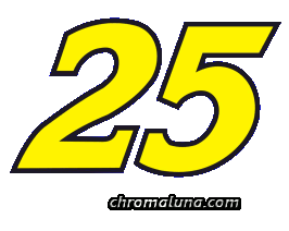 Another NASCAR_Numbers image: (NASCAR_25_Large) for MySpace from ChromaLuna