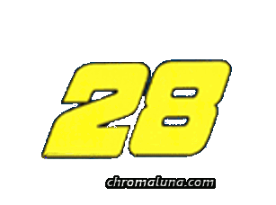 Another NASCAR_Numbers image: (NASCAR_28-2_Large) for MySpace from ChromaLuna