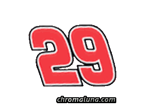 Another NASCAR_Numbers image: (NASCAR_29_Large) for MySpace from ChromaLuna