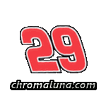Another NASCAR_Numbers image: (NASCAR_29_Small) for MySpace from ChromaLuna