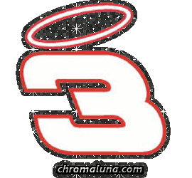 Another NASCAR_Numbers image: (NASCAR_3-Halo_Glitter) for MySpace from ChromaLuna