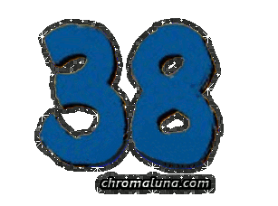 Another NASCAR_Numbers image: (NASCAR_38-2_Glitter) for MySpace from ChromaLuna
