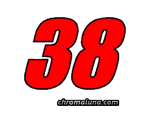 Another NASCAR_Numbers image: (NASCAR_38_Large) for MySpace from ChromaLuna