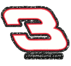 Another NASCAR_Numbers image: (NASCAR_3_Glitter) for MySpace from ChromaLuna