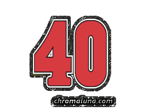 Another NASCAR_Numbers image: (NASCAR_40_Glitter) for MySpace from ChromaLuna
