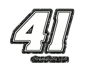 Another NASCAR_Numbers image: (NASCAR_41_Glitter) for MySpace from ChromaLuna