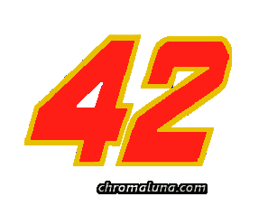 Another NASCAR_Numbers image: (NASCAR_42_Large) for MySpace from ChromaLuna