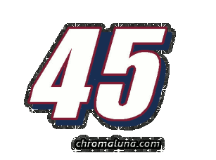 Another NASCAR_Numbers image: (NASCAR_45_Glitter) for MySpace from ChromaLuna