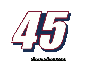 Another NASCAR_Numbers image: (NASCAR_45_Large) for MySpace from ChromaLuna