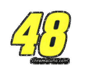 Another NASCAR_Numbers image: (NASCAR_48_Glitter) for MySpace from ChromaLuna