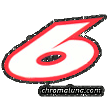 Another NASCAR_Numbers image: (NASCAR_6_Glitter) for MySpace from ChromaLuna