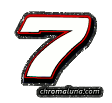 Another NASCAR_Numbers image: (NASCAR_7_Glitter) for MySpace from ChromaLuna