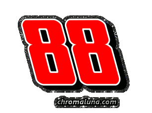 Another NASCAR_Numbers image: (NASCAR_88-4_Glitter) for MySpace from ChromaLuna