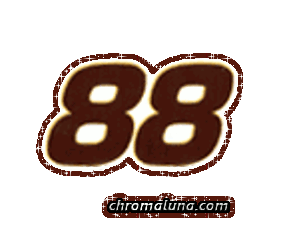 Another NASCAR_Numbers image: (NASCAR_88_Glitter) for MySpace from ChromaLuna