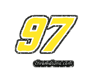 Another NASCAR_Numbers image: (NASCAR_97-2_Glitter) for MySpace from ChromaLuna