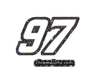 Another NASCAR_Numbers image: (NASCAR_97_Glitter) for MySpace from ChromaLuna