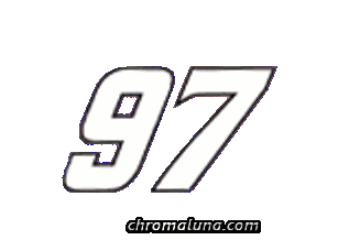 Another NASCAR_Numbers image: (NASCAR_97_Large) for MySpace from ChromaLuna